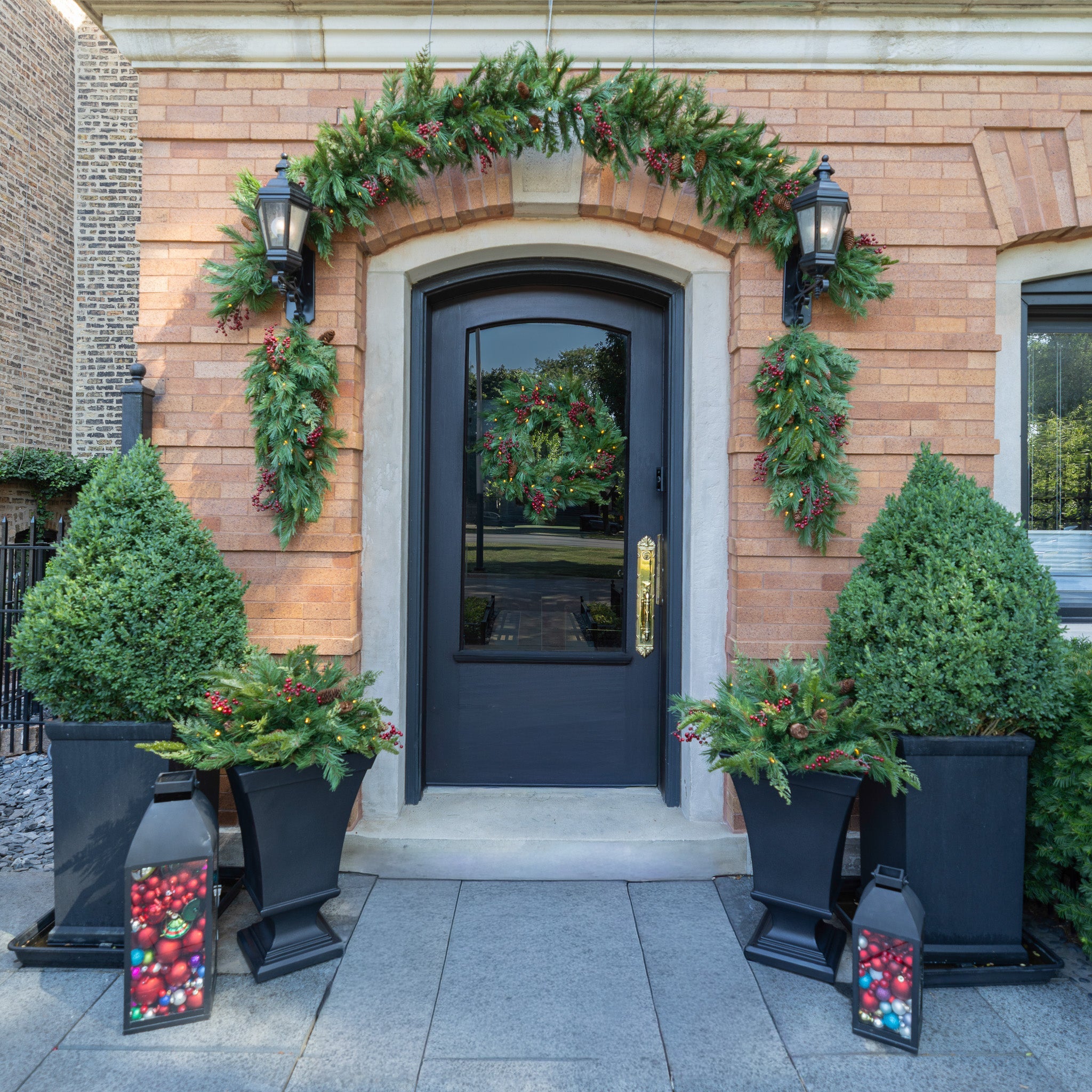 Where to Hang Christmas Wreaths Beyond the Front Door